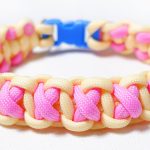 パラコードで首輪の編み方！平編み（コブラ編み）のクロスステッチ Paracord XOXO Dog Collar