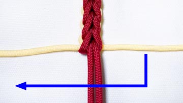 平編み　コブラ編み