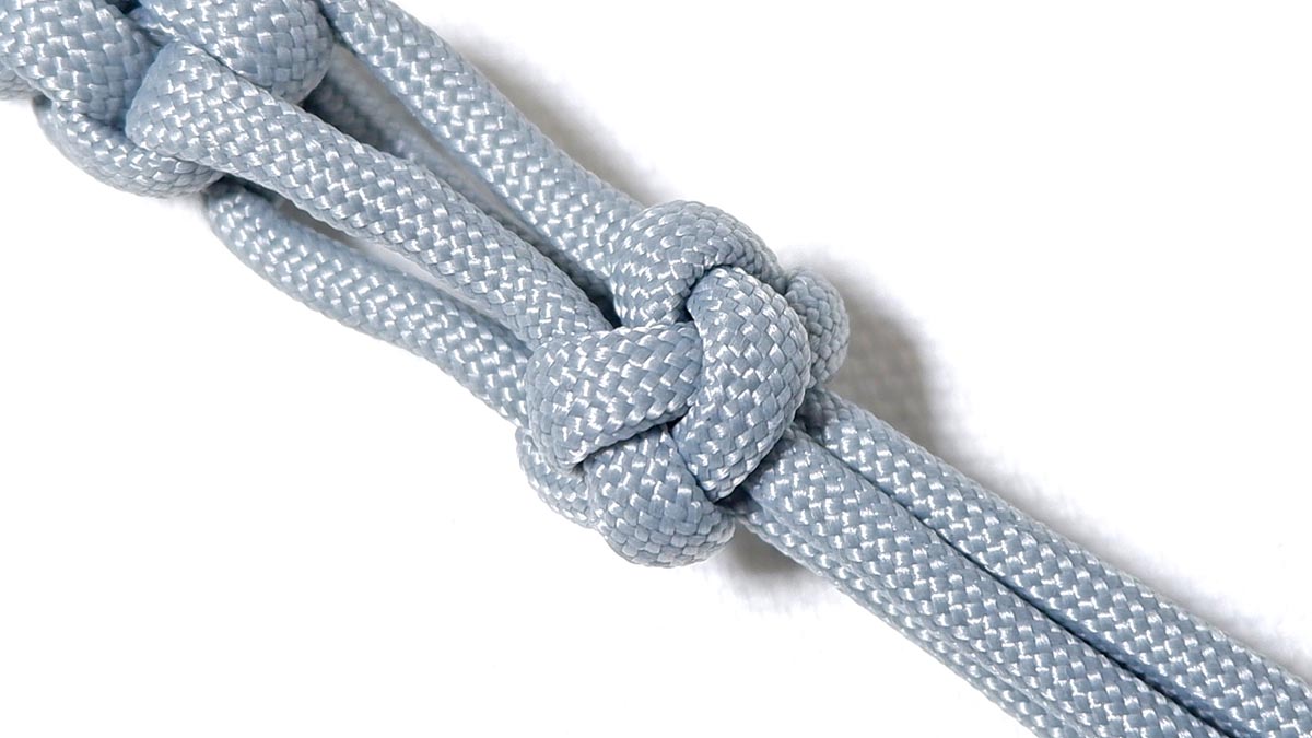 パラコードでダイヤモンドノット（4本）の編み方！綺麗な玉結び・飾り結び Paracord 4 Strand Diamond Knot