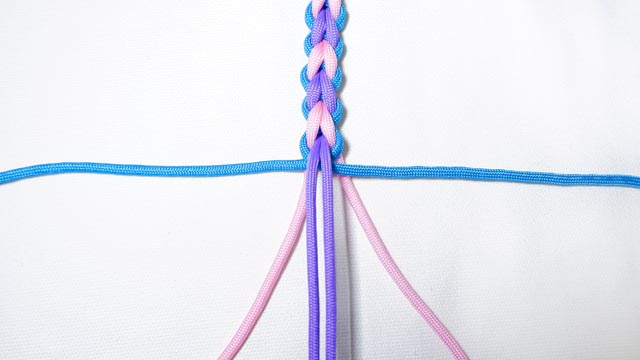 パラコード　ハート型　ラブラブ編み　ブレスレット　編み方