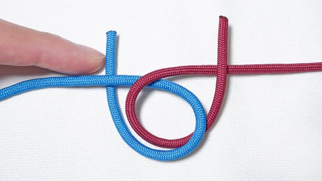 シェイクハンズベンド　結び方　高強度　2本のロープを１本に繋ぐ