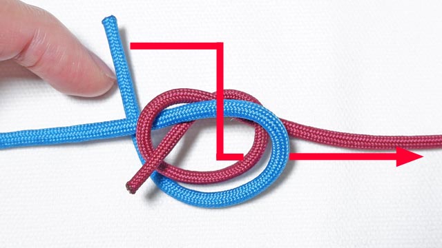 シェイクハンズベンド　結び方　高強度　2本のロープを１本に繋ぐ