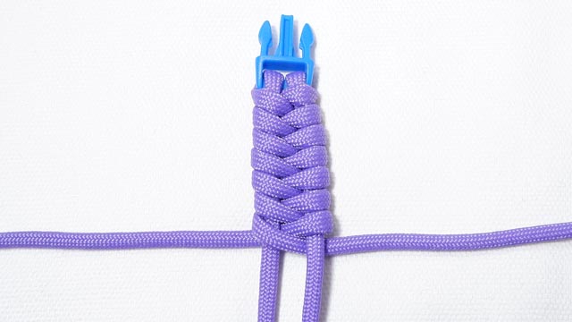 パラコードで首輪の編み方、フィッシュテール編み