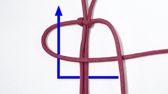 パラコードでキーホルダーの編み方、十字架 