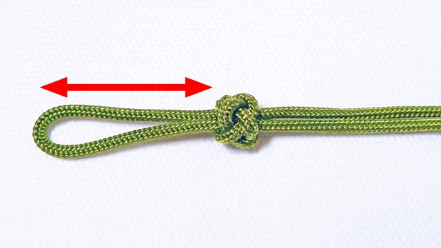 パラコードでダイヤモンドノット（玉結び）のジッパータブの編み方