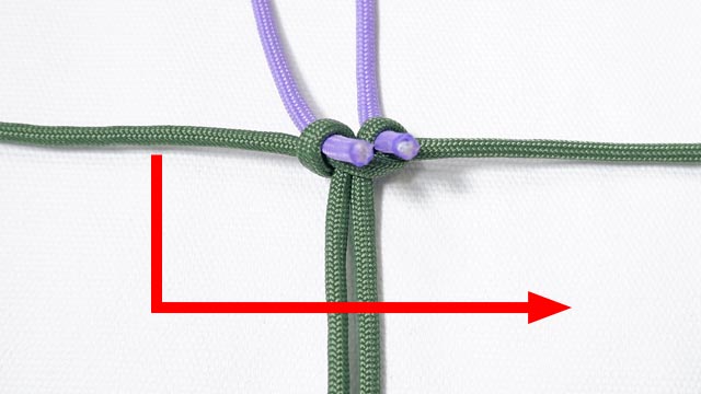 パラコードで平編み（コブラ編み）のマッドマックスのブレスレットの編み方
