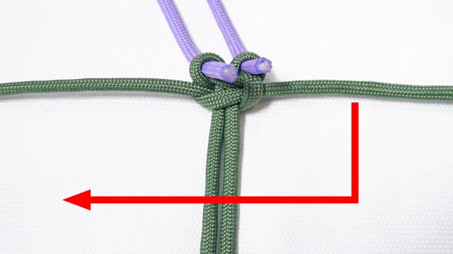 パラコードで平編み（コブラ編み）のマッドマックスのブレスレットの編み方
