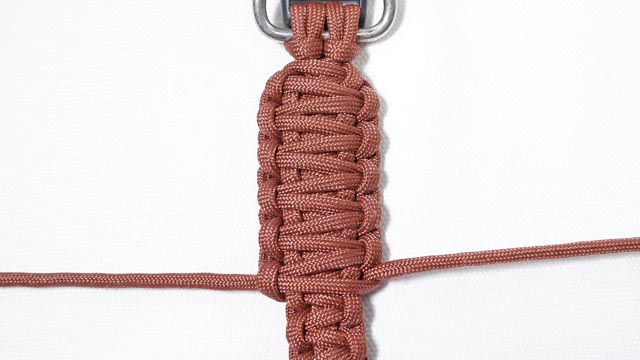 パラコードで大型犬の首輪の編み方、キングコブラ
