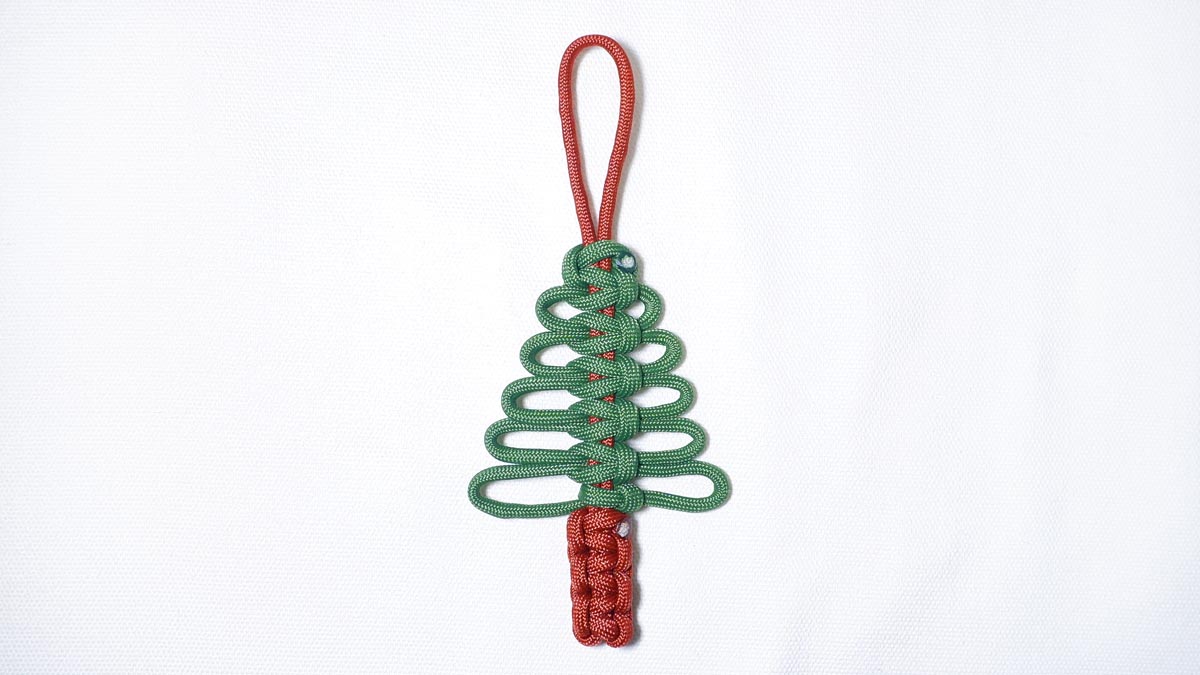 【クリスマスに ピッタリ！】パラコードでクリスマスツリー（オーナメント）の作り方！