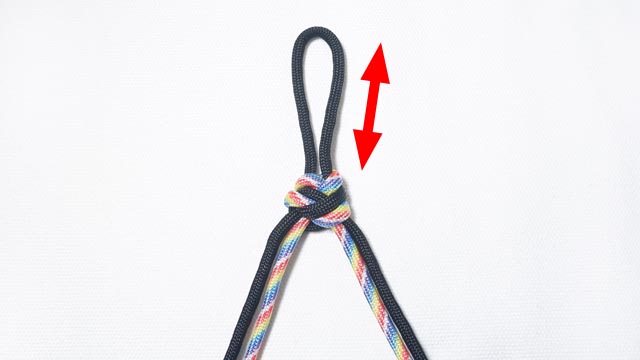 パラコードでダブルスネークノットのキーホルダーの作り方