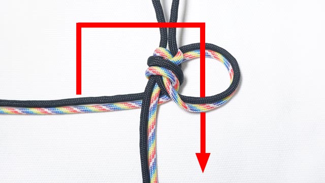 パラコードでダブルスネークノットのキーホルダーの作り方