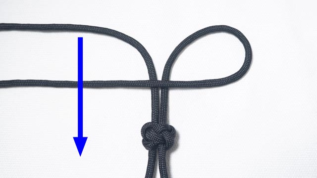 パラコードで忍者（刀）の人形のキーホルダーの作り方