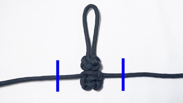 パラコードで忍者（刀）の人形のキーホルダーの作り方