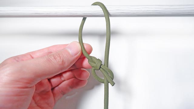 罠もやい結び（ランニングボーライン）の結び方