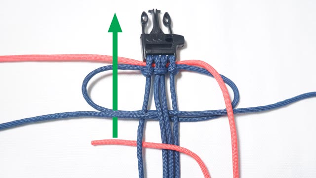 パラコードでSkeleton編みのバックルブレスレットの作り方