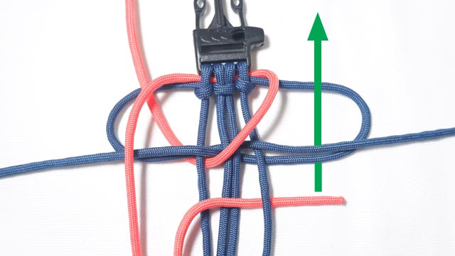パラコードでSkeleton編みのバックルブレスレットの作り方
