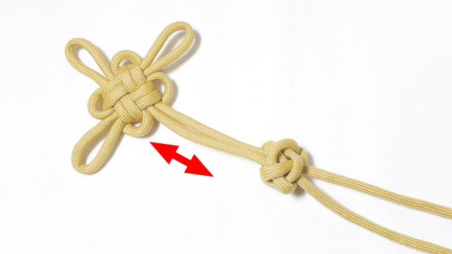 パラコードで菊結びのキーホルダー（ストラップ）の作り方
