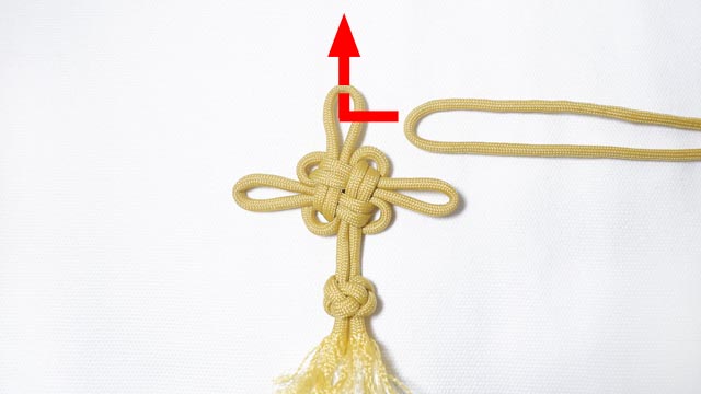 パラコードで菊結びのキーホルダー（ストラップ）の作り方 