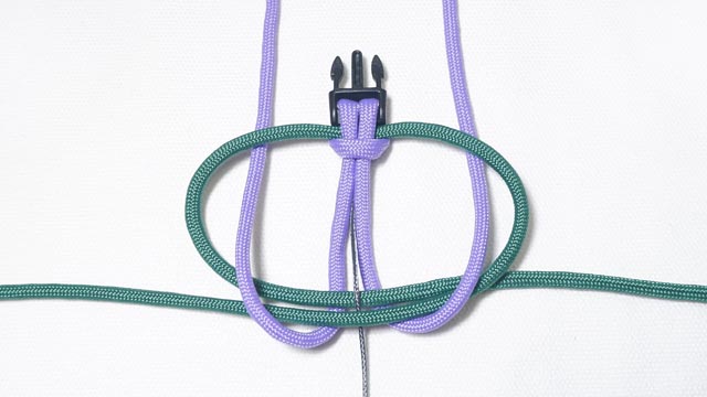 パラコードでお花のバックル ブレスレットの作り方
