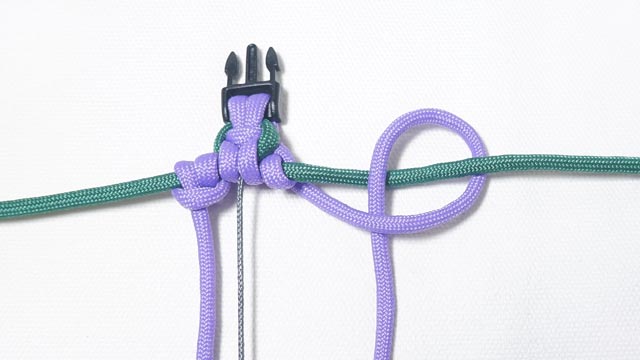 パラコードでお花のバックル ブレスレットの作り方