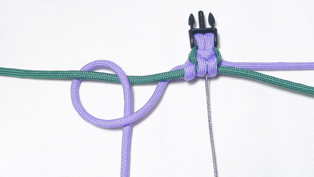 パラコードでお花のバックル ブレスレットの作り方