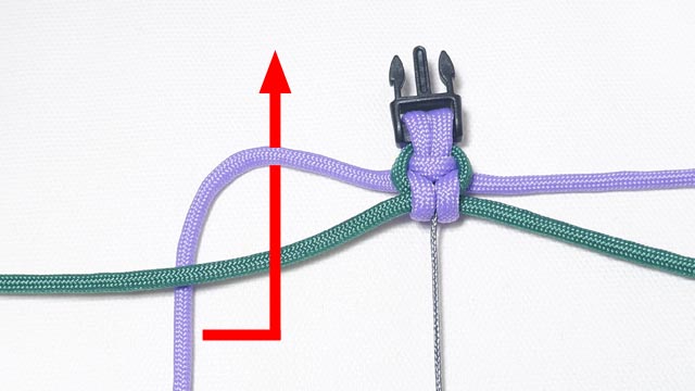 パラコードでお花のバックル ブレスレットの作り方