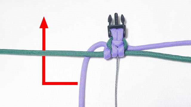 パラコードでお花のバックル ブレスレットの作り方