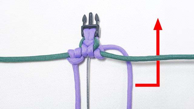 パラコードでお花のバックル ブレスレットの作り方