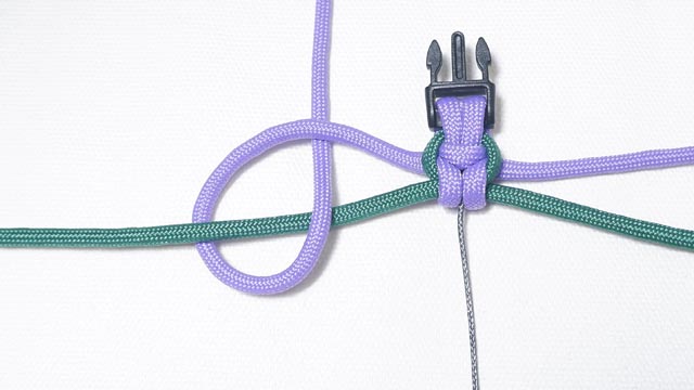 パラコードでお花のバックル ブレスレットの作り方