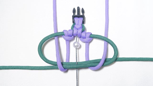 パラコードでお花のバックル ブレスレットの作り方