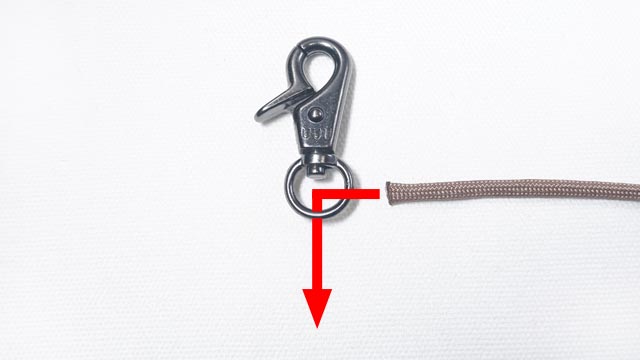 パラコードで肉球編みのキーホルダーの編み方