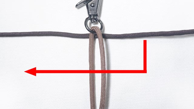 パラコードで肉球編みのキーホルダーの編み方