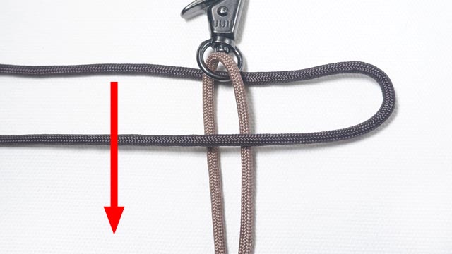 パラコードで肉球編みのキーホルダーの編み方