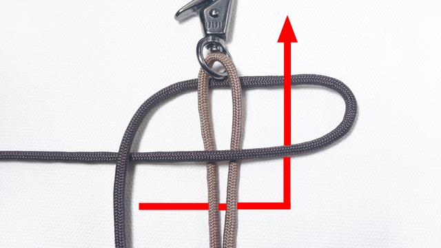 パラコードで肉球編みのキーホルダーの編み方