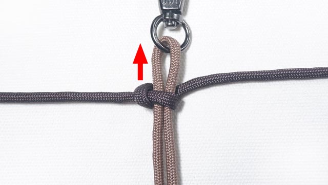 パラコードで肉球編みのキーホルダーの編み方