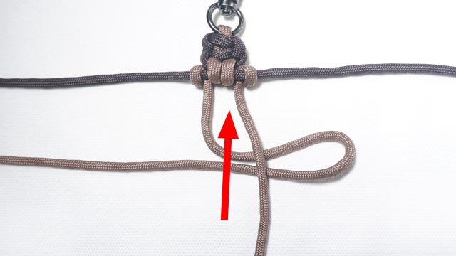 パラコードで肉球編みのキーホルダーの編み方