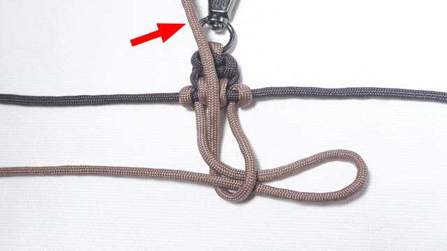 パラコードで肉球編みのキーホルダーの編み方