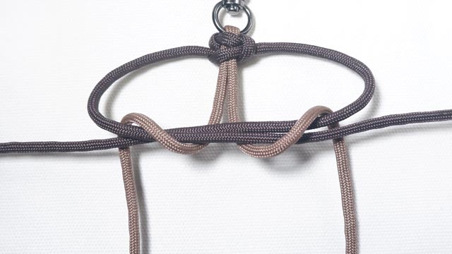 パラコードで肉球編みのキーホルダーの編み方