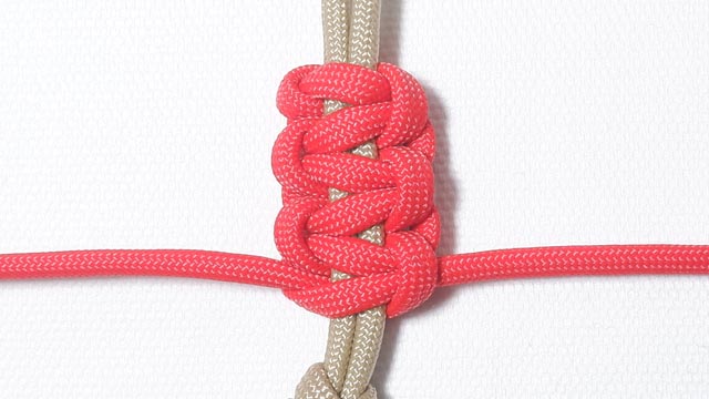 パラコードでバスケットボールの人形キーホルダーの編み方