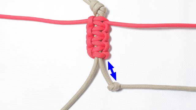 パラコードでバスケットボールの人形キーホルダーの編み方 