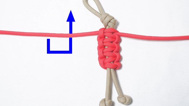 パラコードでバスケットボールの人形キーホルダーの編み方