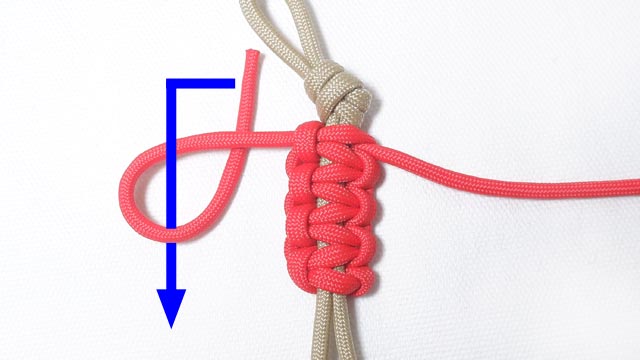 パラコードでバスケットボールの人形キーホルダーの編み方