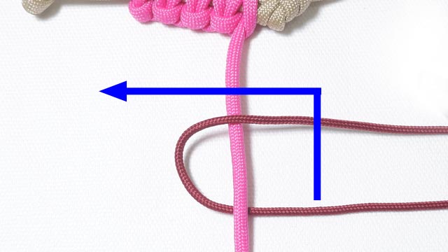 パラコードでバスケットボールの人形キーホルダーの編み方