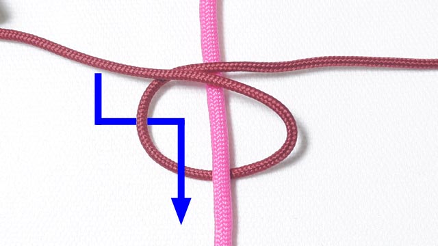 パラコードでバスケットボールの人形キーホルダーの編み方