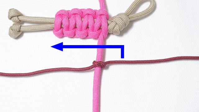 パラコードでバスケットボールの人形キーホルダーの編み方