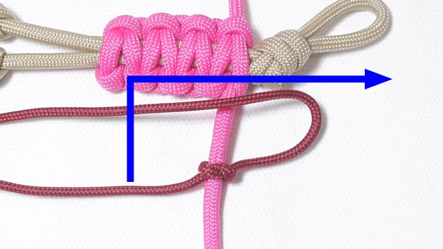 パラコードでバスケットボールの人形キーホルダーの編み方