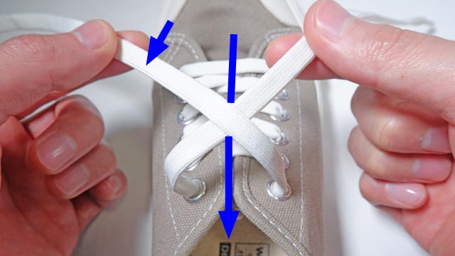 イアンセキュアノットで靴紐の結び方