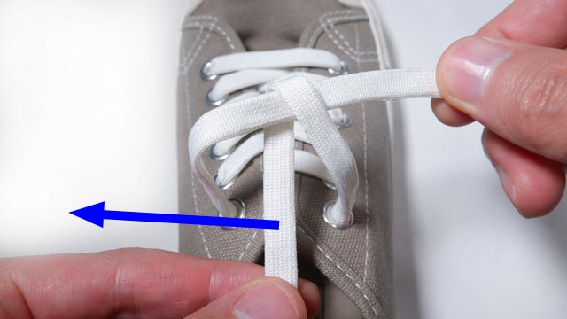 イアンセキュアノットで靴紐の結び方