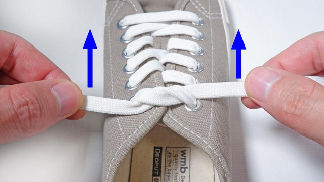 イアンセキュアノットで靴紐の結び方
