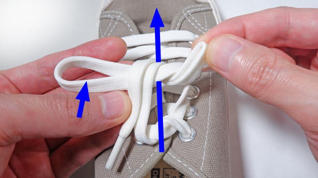 イアンセキュアノットで靴紐の結び方